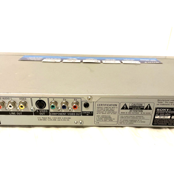 Sony DVP-NS90V DVD CD Player Control Parts Only - Picture 10 of 12